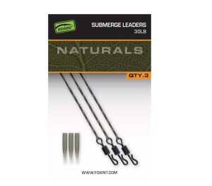 Fox Montáž Naturals Submerge Leaders 3ks 40lb